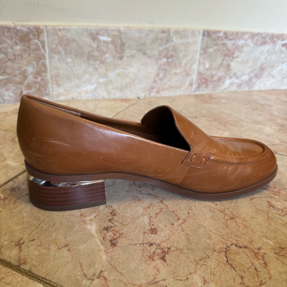 Franco Sarto beautiful caramel brown Newbocca Loafer. - Picture 4 of 16